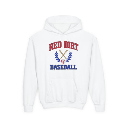 Youth Red Dirt Baseball Crest Hoodie