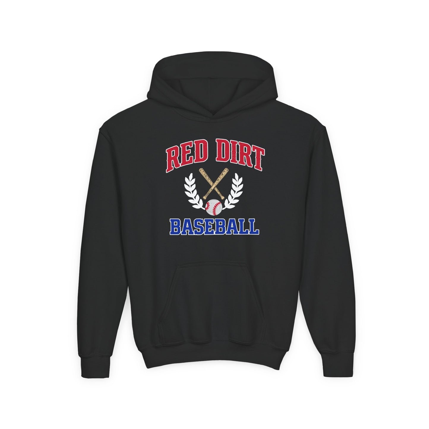 Youth Red Dirt Baseball Crest Hoodie