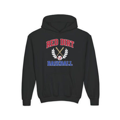 Youth Red Dirt Baseball Crest Hoodie
