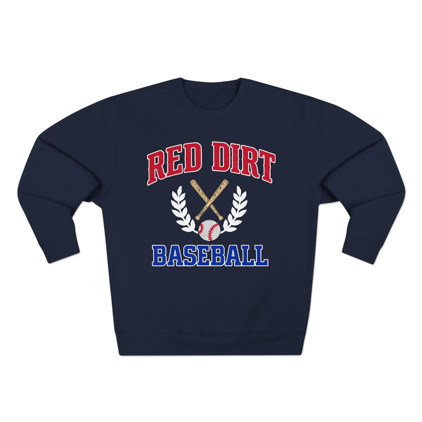 Red Dirt Baseball Crest Crewneck Sweatshirt
