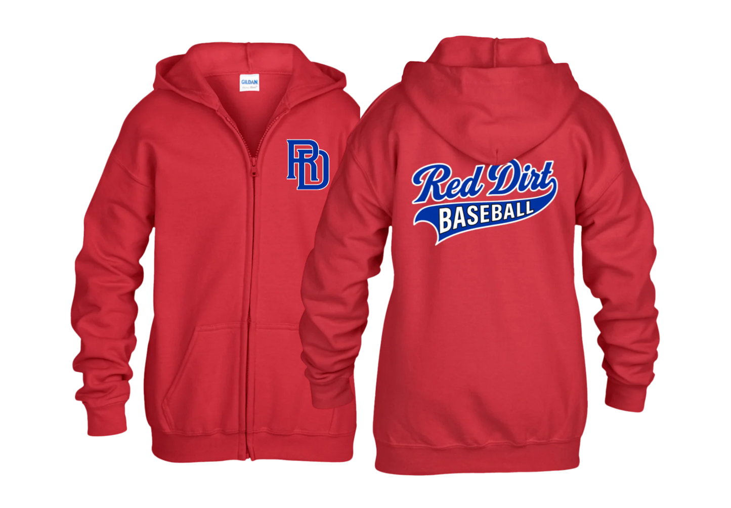 Youth Red Dirt Banner Full-Zip Hoodie