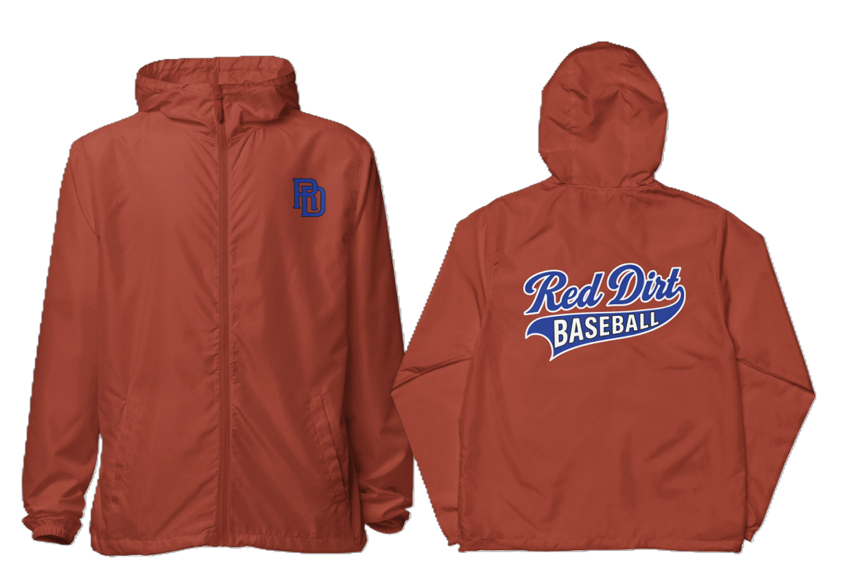 Red Dirt Banner Zip-Up Windbreaker