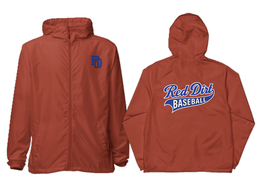 Red Dirt Banner Zip-Up Windbreaker