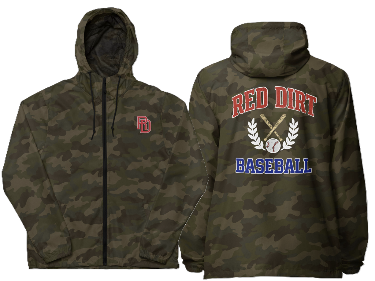 Red Dirt Crest Zip Up Windbreaker