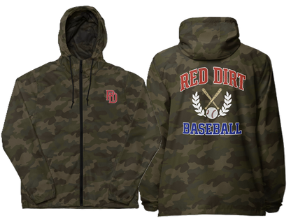 Red Dirt Crest Zip Up Windbreaker