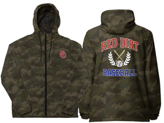 Red Dirt Crest Zip Up Windbreaker